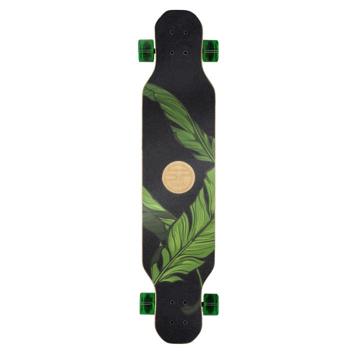 LONGBAY PRO Longboard 104 x 24 cm, ABEC7, zeleno-černý