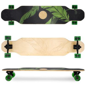 LONGBAY PRO Longboard 104 x 24 cm, ABEC7, zeleno-černý