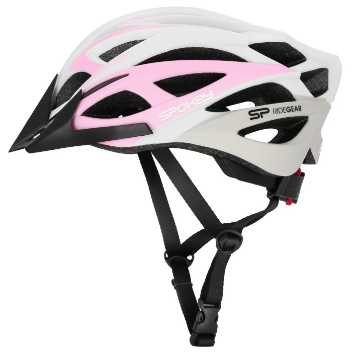 FEMME Cyklistická prilba IN-MOLD, 55-58 cm, bielo-růžová