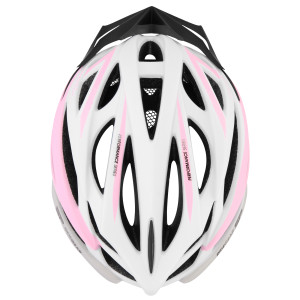 FEMME Cyklistická prilba IN-MOLD, 55-58 cm, bielo-růžová