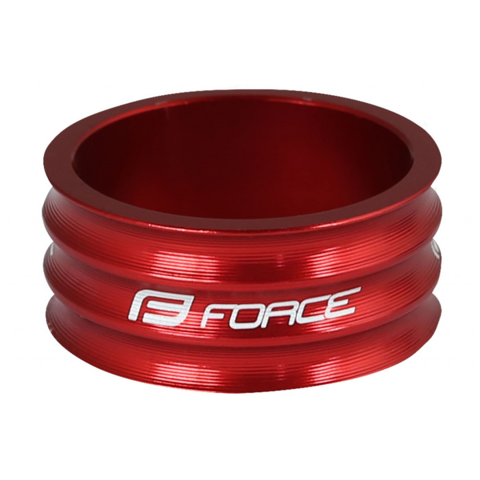 FORCE podložka 1 1/8" AHEAD 15 mm Al, červená