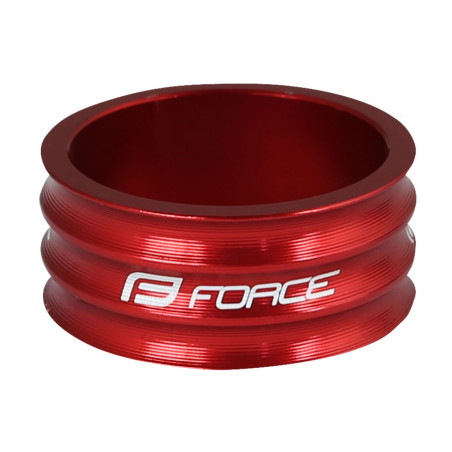 FORCE podložka 1 1/8" AHEAD 15 mm Al, červená