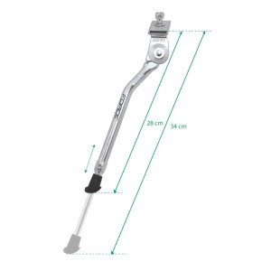 FORCE stojan RAF 20-28" Al pod rám bez protikusu, strieborný