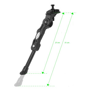 FORCE stojan E-BIKE 24-28" Al pod rám + protikus, čierny