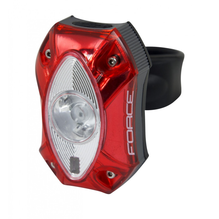 FORCE blikačka zadná RED, 1 CREE LED 60lm, USB