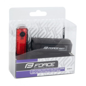 FORCE svetlá sada DOT USB predné + zadné