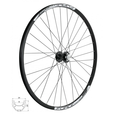 FORCE koleso predné BASIC DISC 622x19 F80450, 6d, 32d