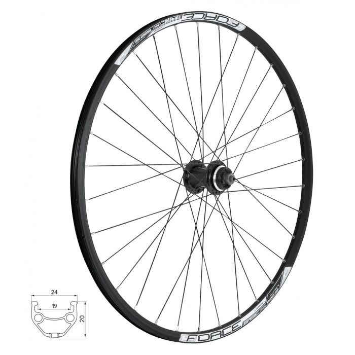 FORCE koleso predné BASIC DISC CL 622x19, F804322, 32d