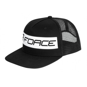 FORCE šiltovka TRUCKER STRAP, čierno-biela