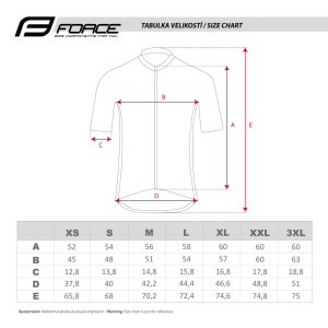 FORCE dres DASH krátky rukáv, modro-čierno-biely