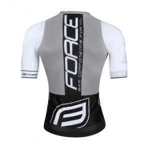 FORCE dres TEAM PRO PLUS, krátky rukáv, čierno-šedý