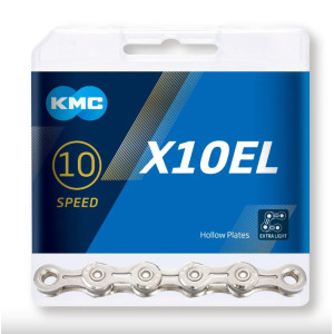 KMC Reťaz X 10 EL strieborná 114 článkov