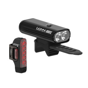 Lezyne set svetiel CONNECT DRIVE PRO 1000XL a STRIP CONNECT