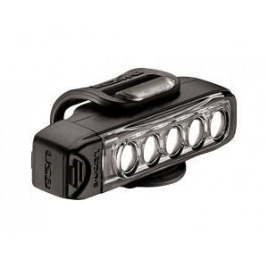 LEZYNE Predné LED svetlo STRIP DRIVE čierne, 400 Lm