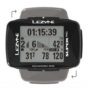 Lezyne cyklocomputer SUPER PRO GPS SMART LOADED