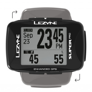 Lezyne cyklocomputer SUPER PRO GPS SMART LOADED