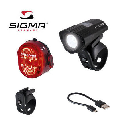 SIGMA Set svetlo BUSTER 100 HL + blikačka Nugget II Micro-USB, 120 Lumen