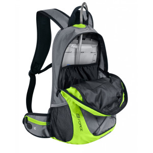 FORCE batoh JORDAN PLUS 20L+2L rez., šedo-fluo