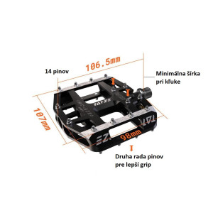 Tatze pedále MC-AIR platformové