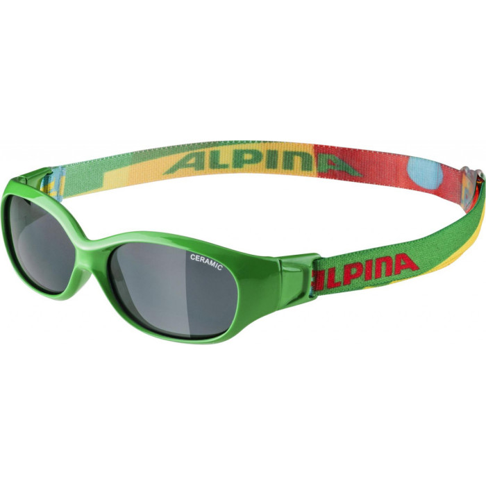 ALPINA Detské okuliare SPORT FLEXXY KIDS zelené puzzle