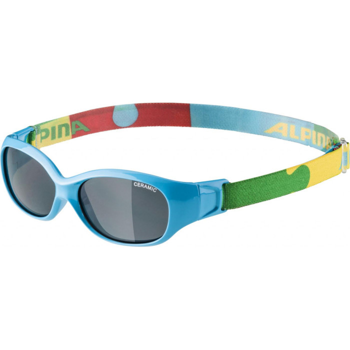 ALPINA Detské okuliare SPORT FLEXXY KIDS cyan puzzle