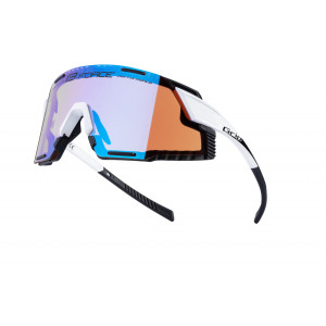 FORCE okuliare GRIP biele,fialové kontrastné sklo
