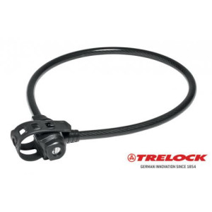 Trelock Zámok lankový KS 222/75/12 FIXXGO čierny 12 mm x 75 cm