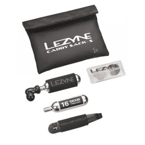 LEZYNE Bombičková pumpička sada CADDY KIT CO2 pumpička + set na opravu defektu v taštičke