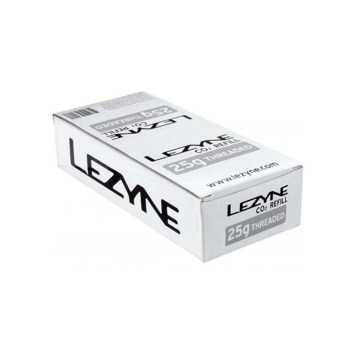 LEZYNE Bombičky CO2 box-30 ks, 25g, závit krabica 30ks