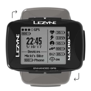 LEZYNE Cyklocomputer Macro PLUS GPS