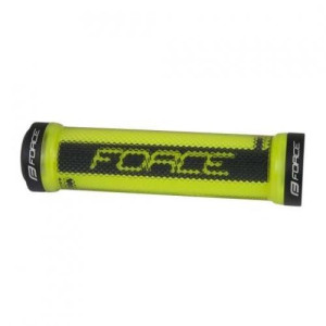 FORCE gripy LOGO, so zámkom, jemná fluo-čierna