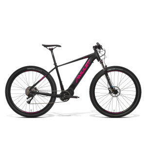 elektrický bicykel AMULET 29 eRival 4.0, čierny matný/ružový, 2023