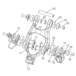 Rock Machine Vahadlo horné na Blizzard,e-Blizzard INT 17/18