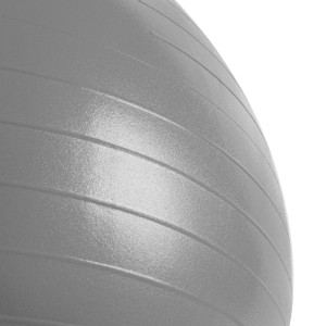 FITBALL Fitness lopta šedá 65 cm vrátane pumpičky