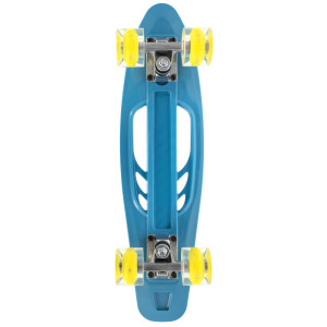 FISH Pennyboard se svíticími LED kolečky, modrý