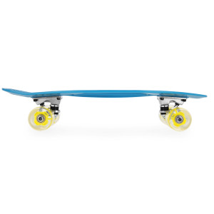 FISH Pennyboard se svíticími LED kolečky, modrý