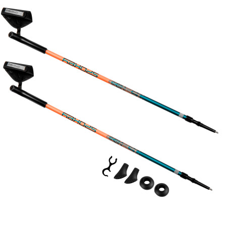 MEADOW Hole Nordic Walking 2-dielne, systém Antishock, modro-lososove