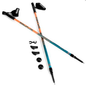 MEADOW Hole Nordic Walking 2-dielne, systém Antishock, modro-lososove