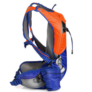 SPRINTER Športový, cyklistický a bežecký vodeodolný batoh, oranžovo-modrý, 5 l